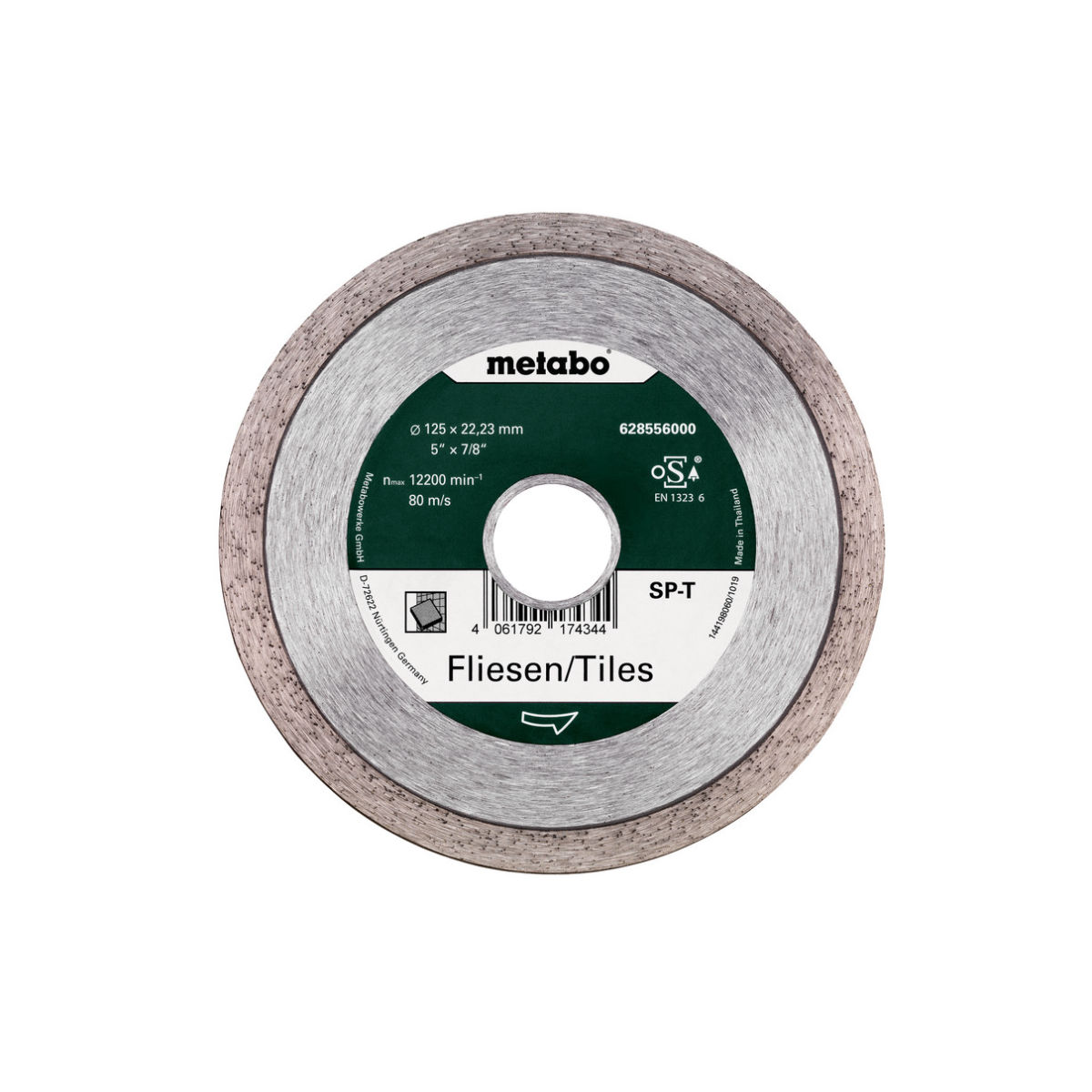 Diamanttrennscheibe SP - T, 125x22,23 mm, Fliesen