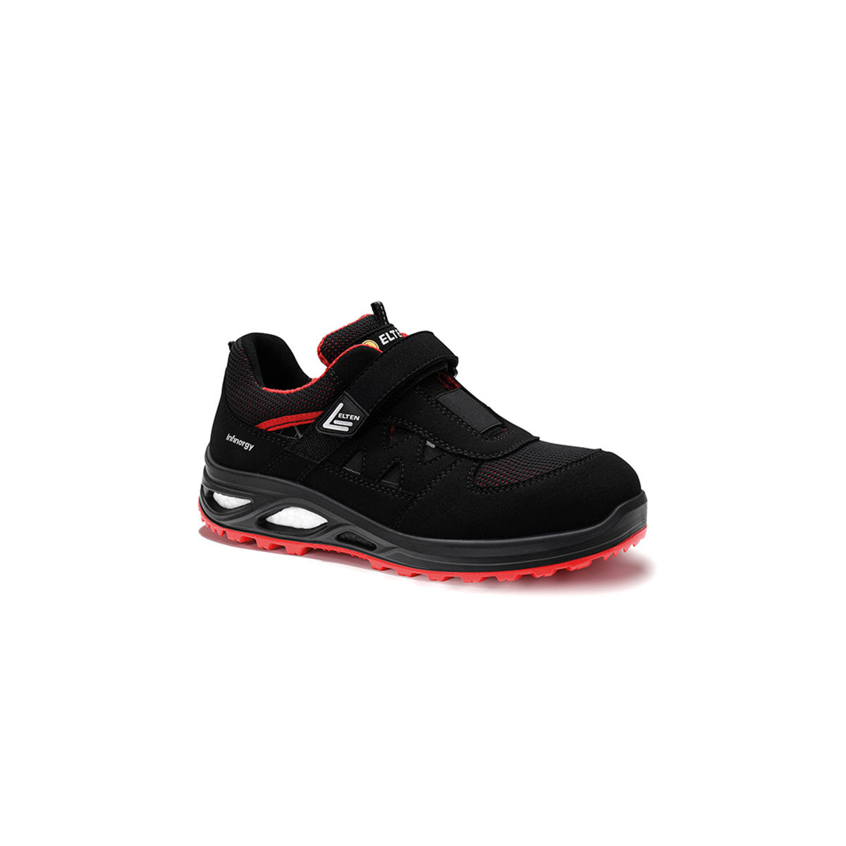 Damen-Sicherheitssandale HANNAH XXTL schwarz-rot Easy ESD S1PS, Größe 41