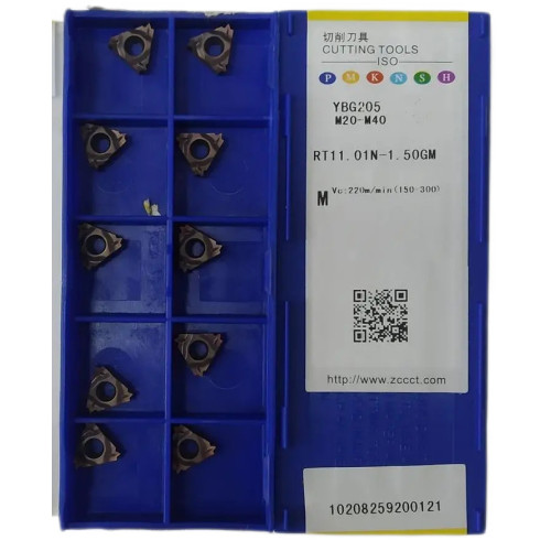 ZCC-CT RT11.01N-1.50 GM YBG205 пластина різьбова твердосплавна, метрична різьба повний профіль 60°