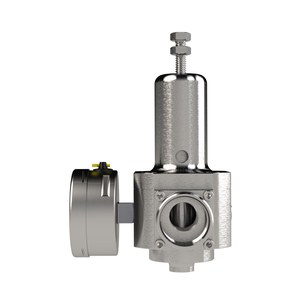Edelstahl-Druckregler, 1.4404, rücksteuerbar, G 1, 0, 5 - 8 bar