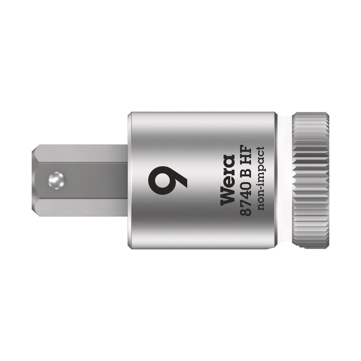 8740 B HF Zyklop Bitnuss mit 3/8″-Antrieb, mit Haltefunktion für Innensechskantschrauben, 9 x 38,5 mm