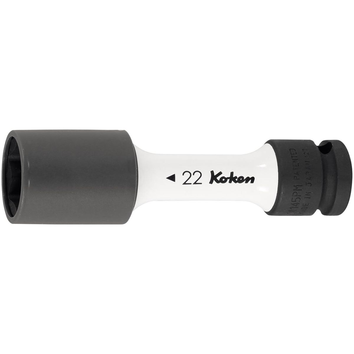 IMPACT-Steckschlüsseleinsatz 6-kant, 1/2 Zoll dünnwandig, mit Kunststoffhülse, Schlüsselweite: 17mm