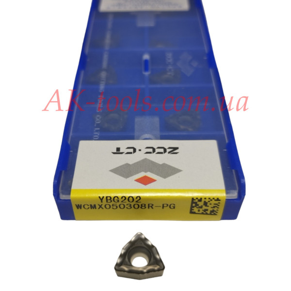 ФРЕЗЕРНІ СВЕРДЛИЛЬНІ ПЛАСТИНИ · WCMX050308R-PG YBG202 ZCC Original