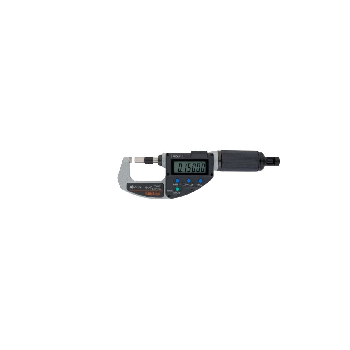 Absolute Digitale Bügelmessschraube mit einstellbarer Messkraft QuickMike, Zoll/Metrisch, 0-0,4″, 2-10N