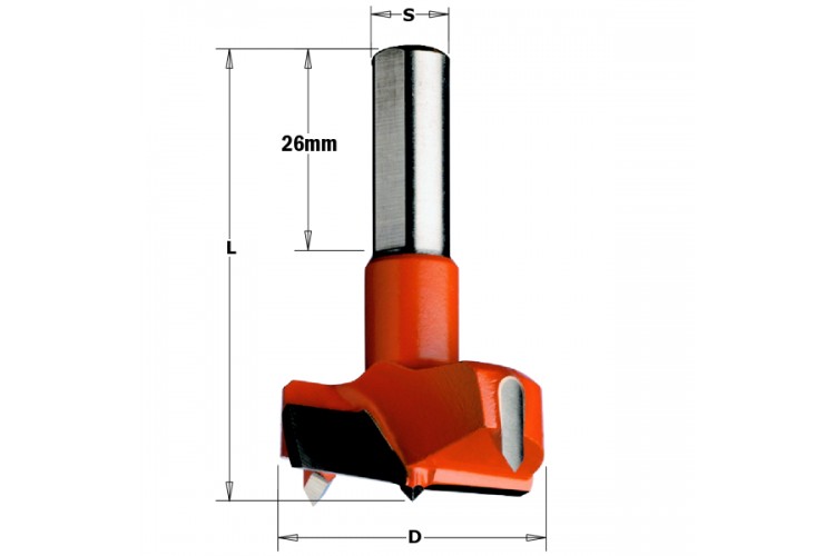 Свёрла чашечные L=57.5 S=Ø10x26
