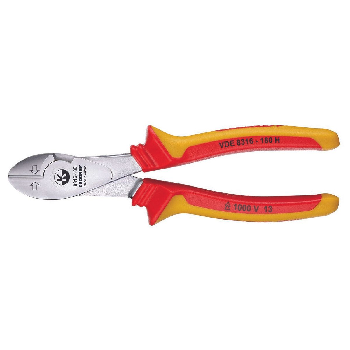 VDE-Kraft-Seitenschneider 180 mm, Hüllenisolierung