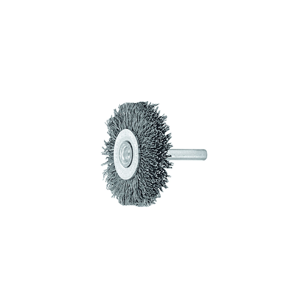Schaft-Rundbürste Stahldraht, vermessingt 0,25 mm, Bürsten-⌀ D 1 ×Besatzbreite L 1 : 50X10mm