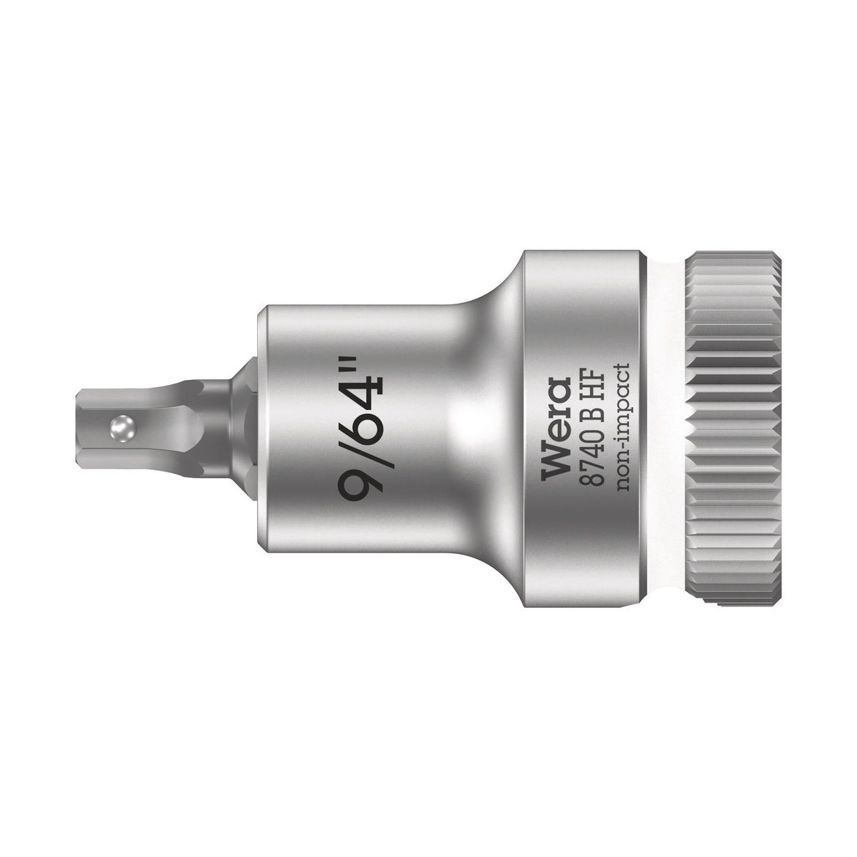 8740 B HF Zyklop Bitnuss mit 3/8″-Antrieb, mit Haltefunktion für Innensechskantschrauben, 9/64″ x 35 mm