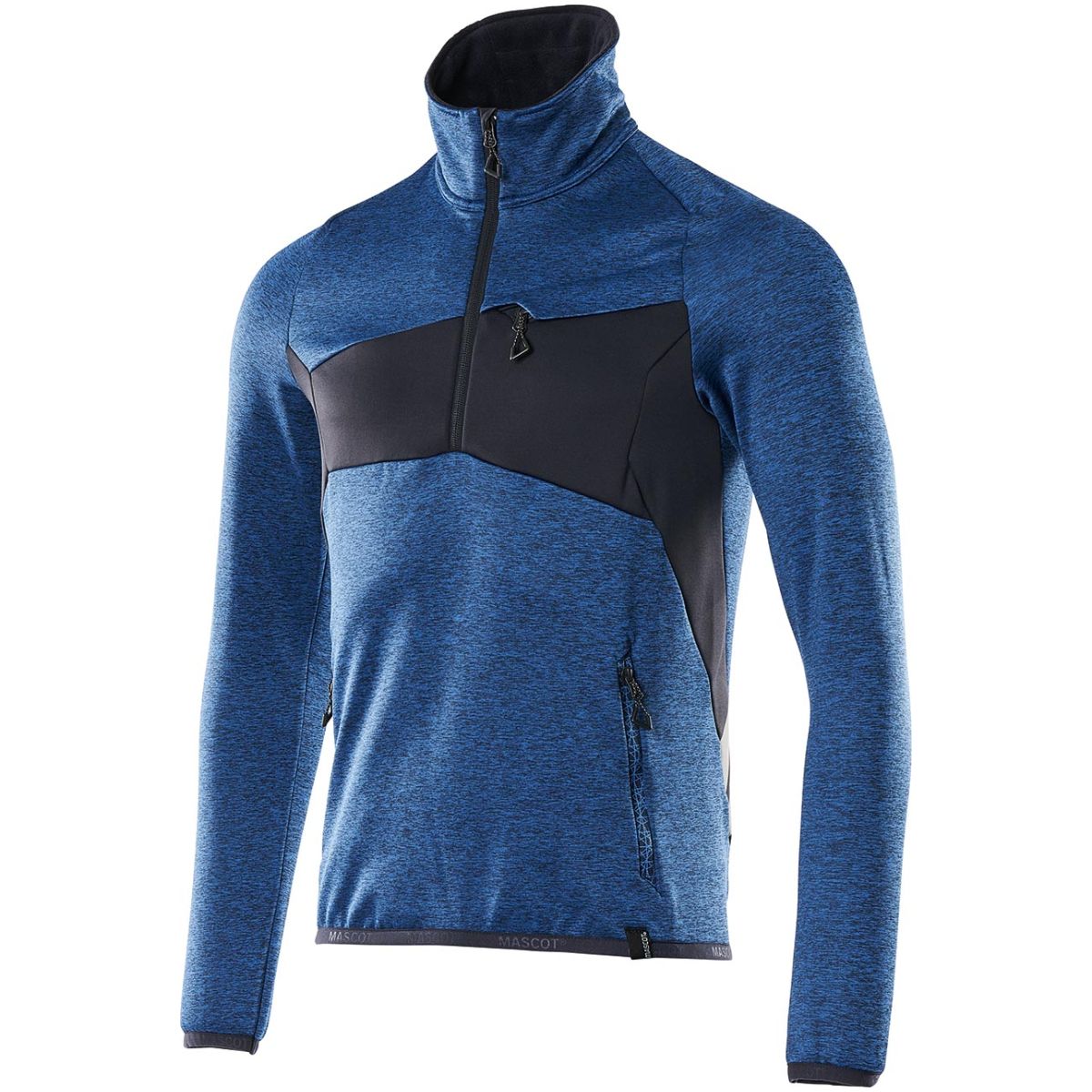 Fleece ACCELERATE, azurblau / schwarzblau, Unisex-Größe: S
