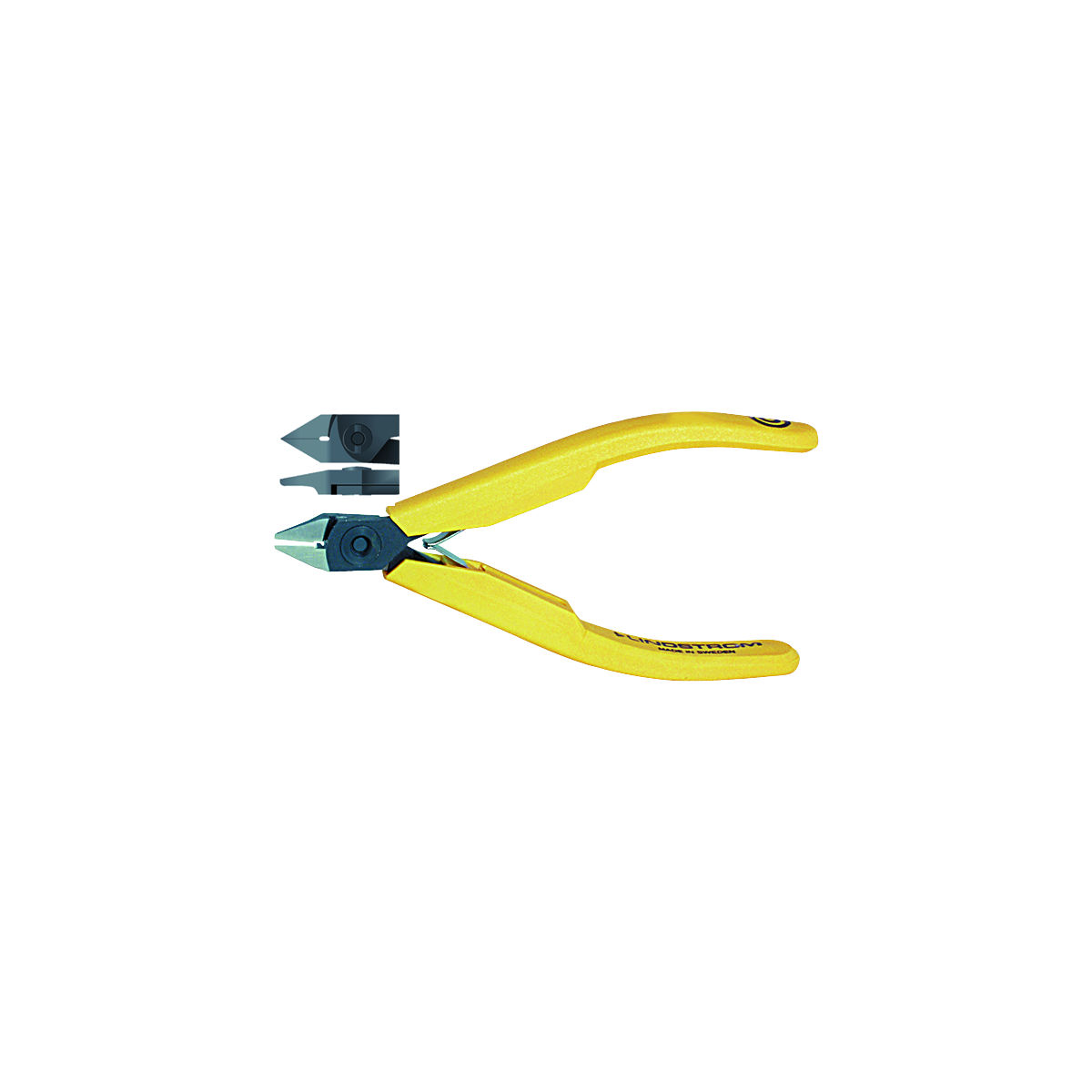 Elektronik-Seitenschneider, spitzer Kopf, ausgekehlt, KW, ganze Länge: 110mm