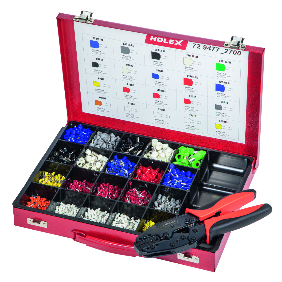 Crimp-Set Aderendhülsen inklusive Crimpzange