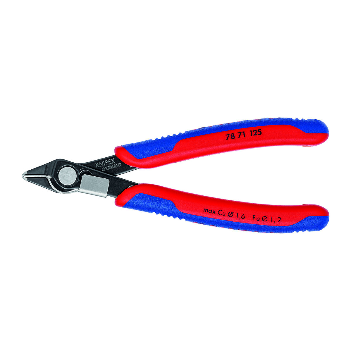 Elektronik-Seitenschneider Super Knips® mit Drahthalter, KW, ganze Länge: 125mm