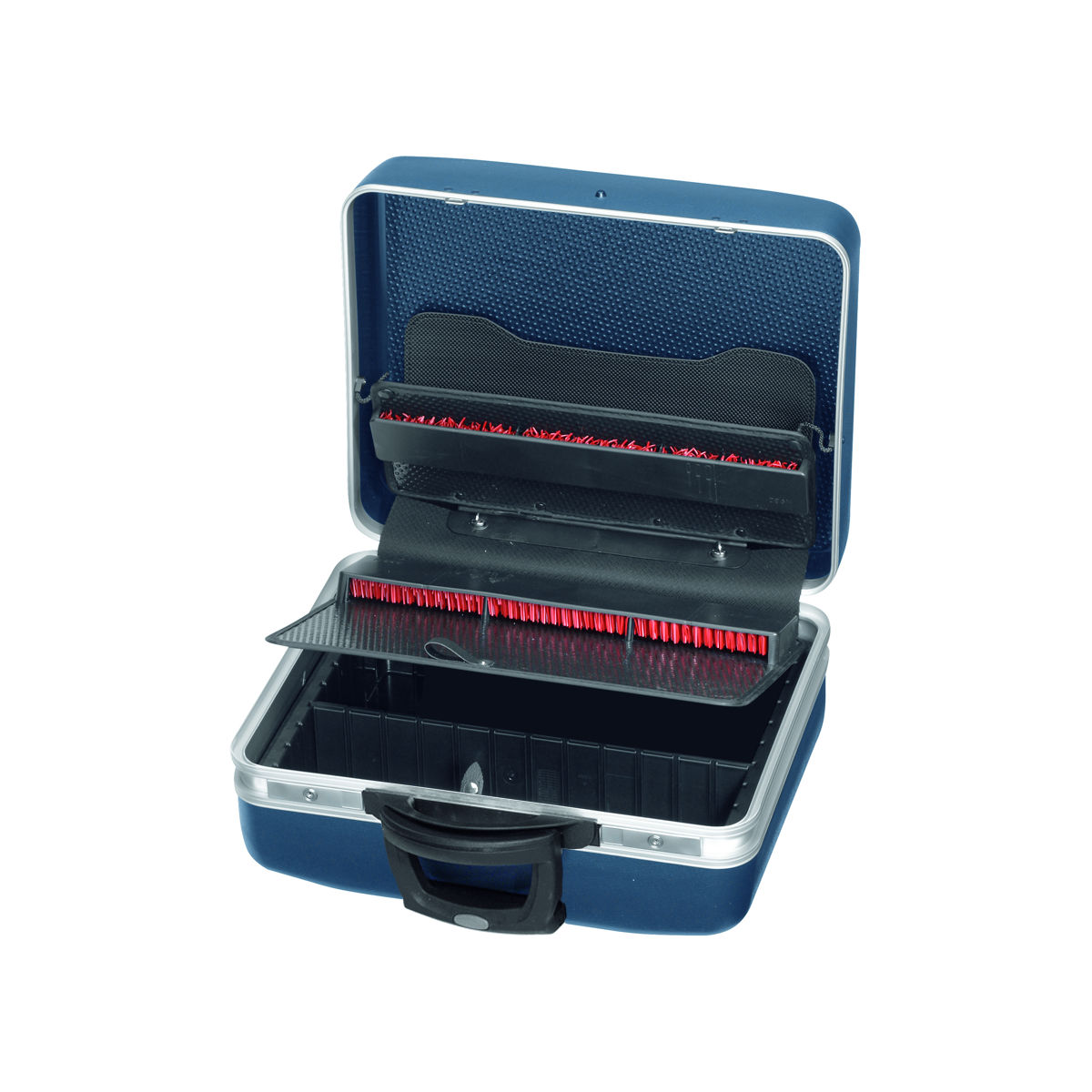 Service-Werkzeugkoffer aus X-ABS fahrbar mit Klemmhaltern