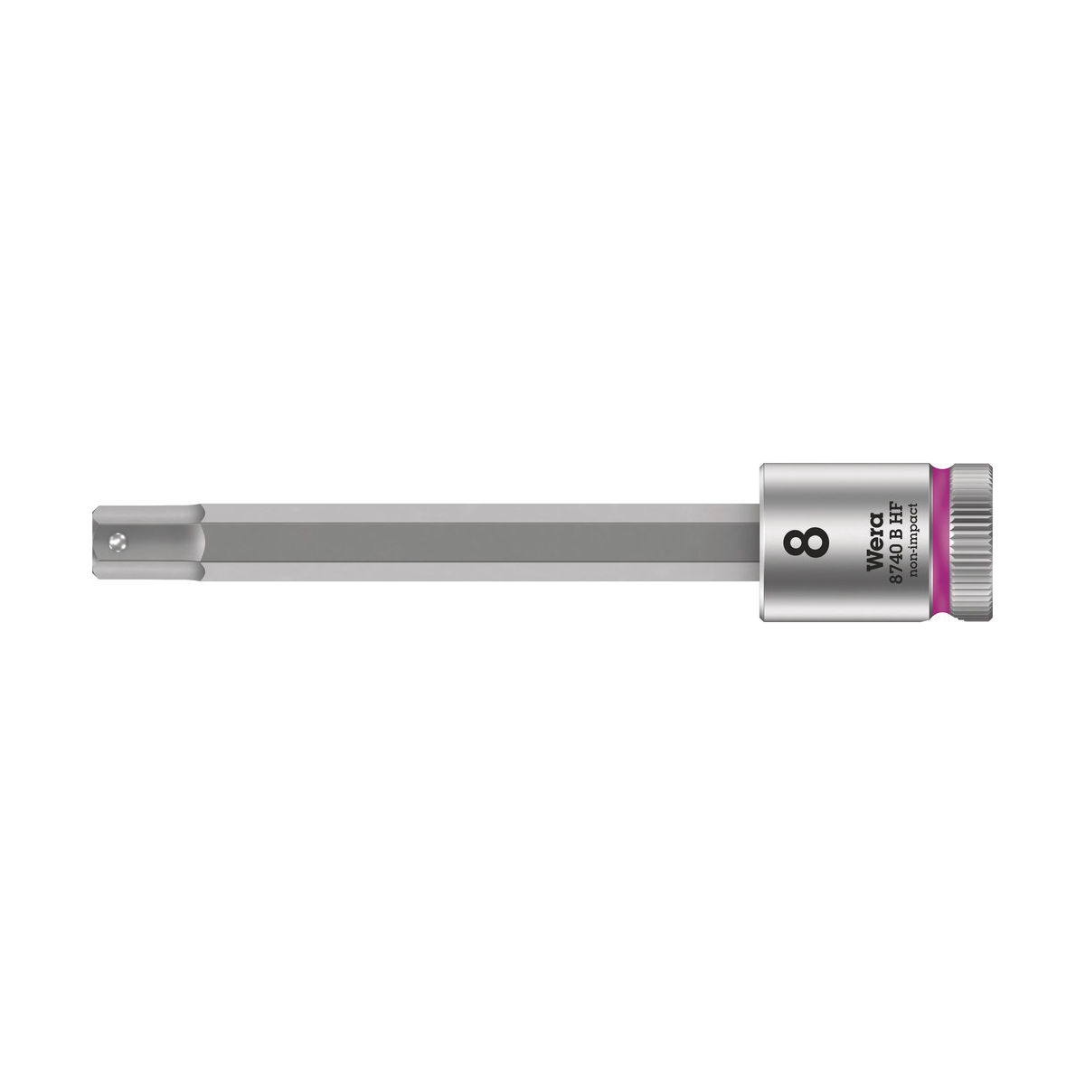8740 B HF Zyklop Bitnuss mit 3/8″-Antrieb, mit Haltefunktion für Innensechskantschrauben, 8 x 100 mm