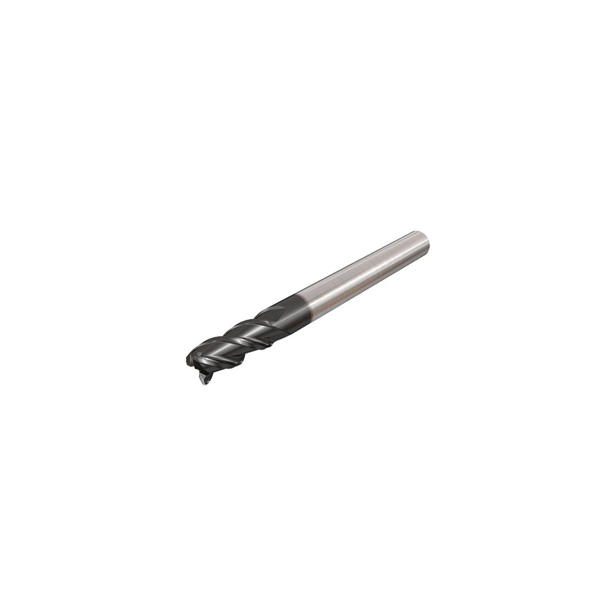 EC180B32-3C18 IC900 Vollhartmetall-Schaftfräser mit 3 Schneiden, 45° Spiralwinkel, mittlerer Länge