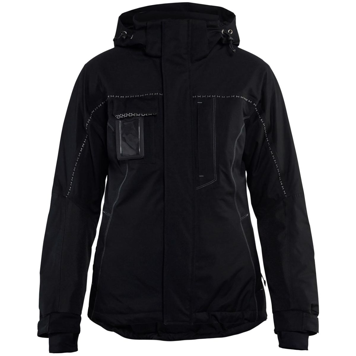 Damen Winterjacke, schwarz, Unisex-Größe: S