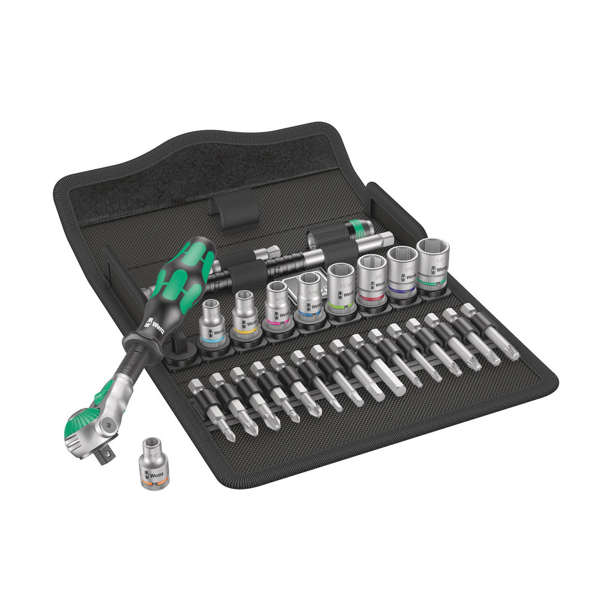 8100 SA 9 Zyklop Speed-Knarrensatz, 1/4″-Antrieb, zöllig, 28-teilig