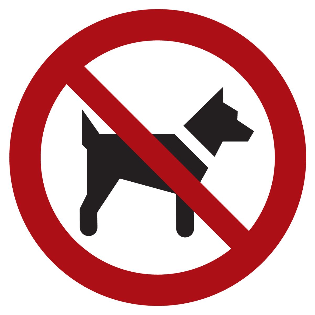 Verbotszeichen Mitführen von Hunden verboten, Typ: 02200