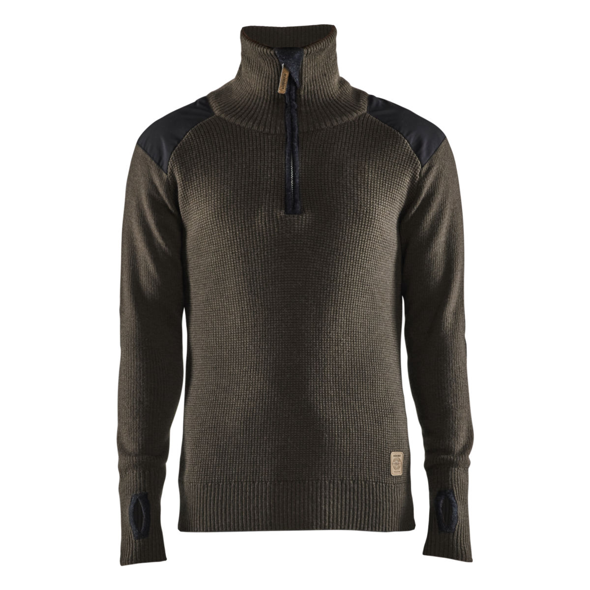 Wollsweater Dunkel Olivgrün/Dunkelgrau XXL, dunkelgrau