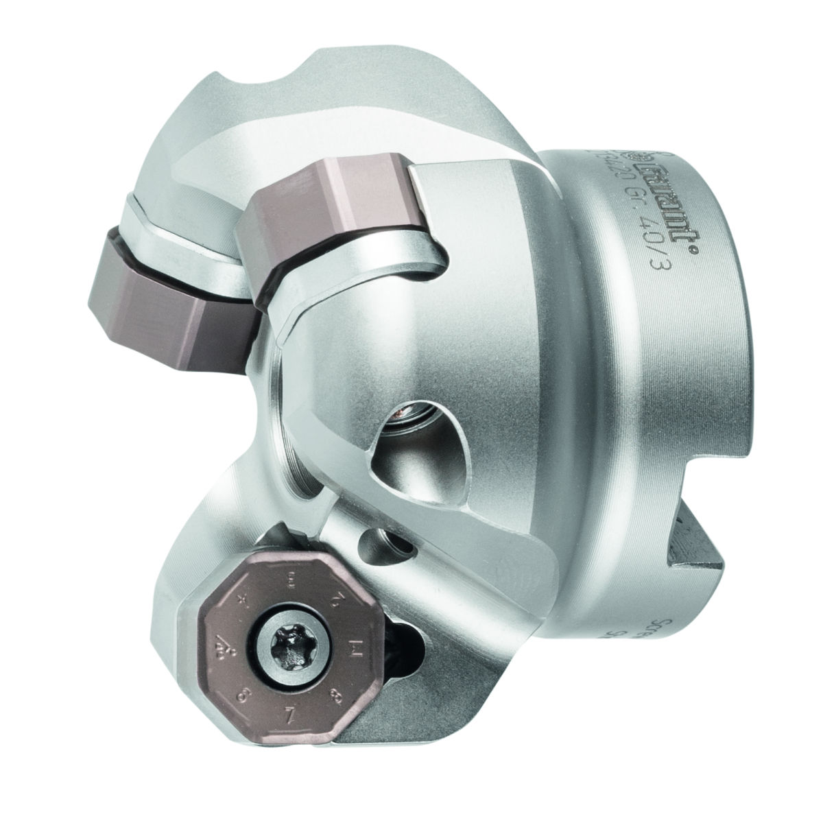 TwinCut Planfräser 45° enge Teilung, mit Bohrung, ⌀ D / Anzahl Schneiden Z: 40/3mm