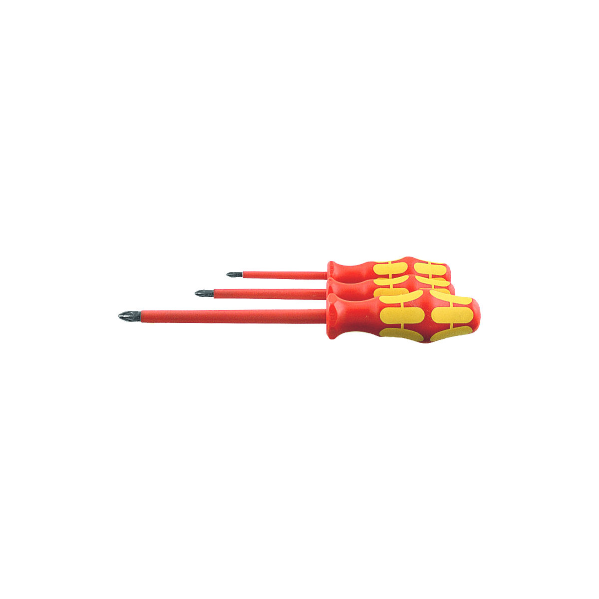 Elektriker-Schraubendreher-Satz für Pozidriv, mit Kraftform-Heft VDE-vollisoliert, Anzahl Schraubendreher: 3
