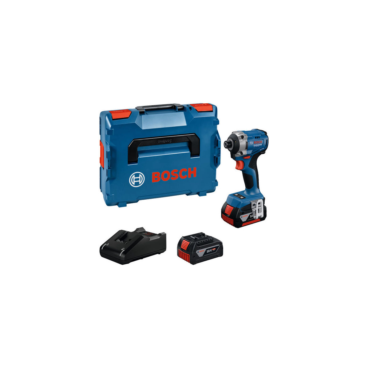 Akku-Drehschlagschrauber GDR 18V-215, 2 x Akku GBA 18V 4.0Ah, L-BOXX 136