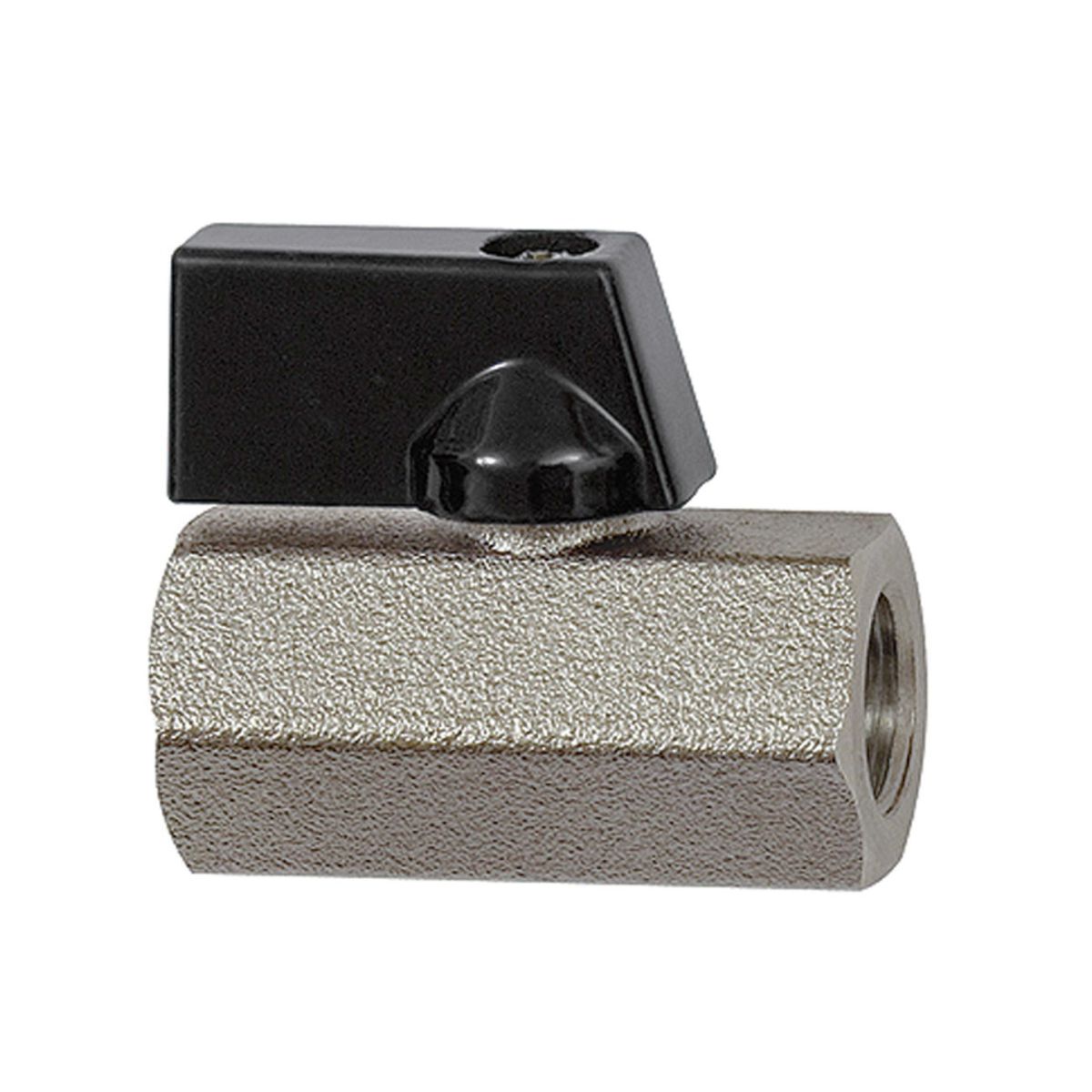 Mini-Kugelhahn »valve line«, Messing vernickelt, Drehgriff, G 3/8 IG