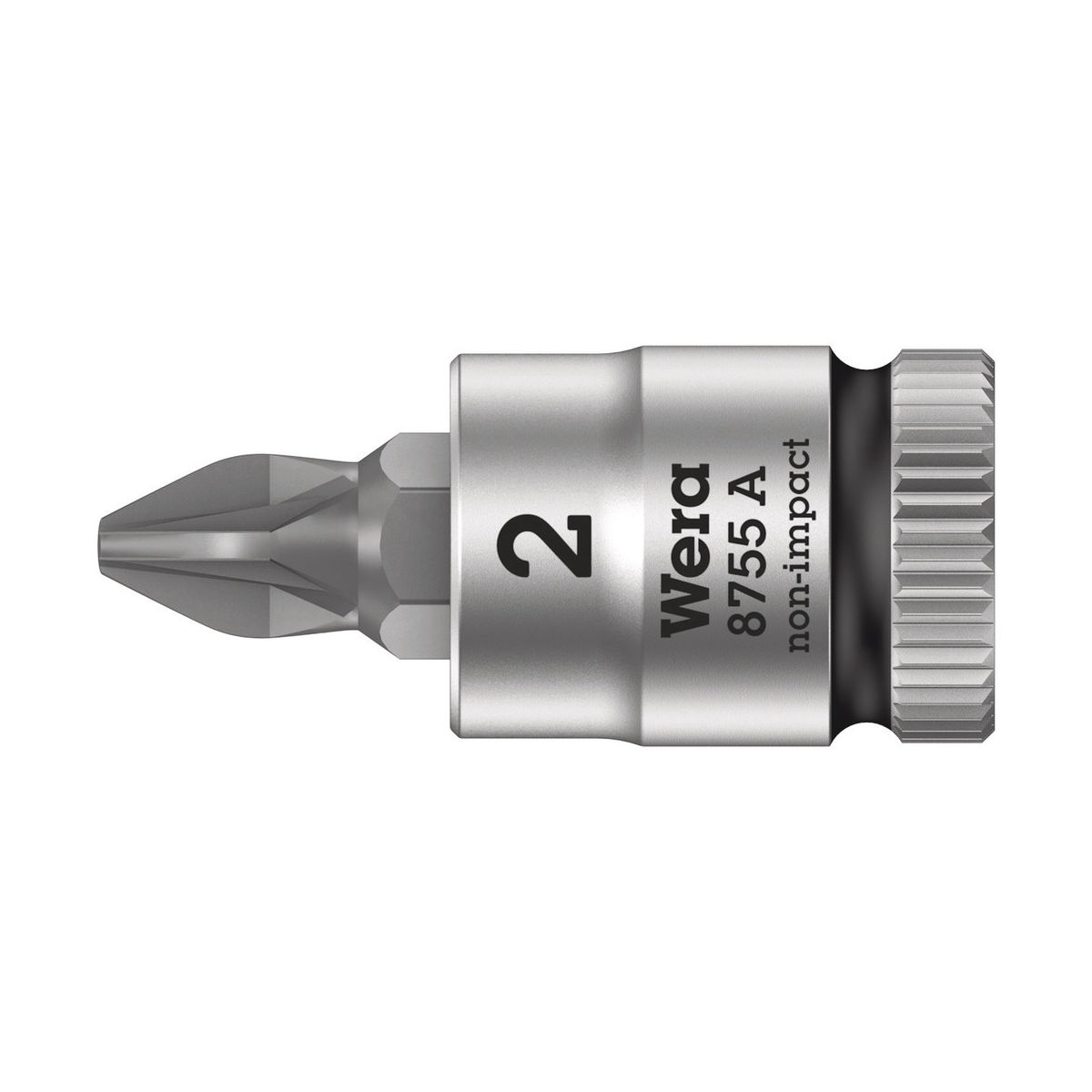 8755 A Pozidriv Zyklop Bitnuss mit 1/4″-Antrieb, PZ 2 x 28 mm