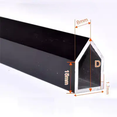 Ламелі тип D для ламелевого столу лазерного верстата ЧПУ 16×25 мм, анодований алюміній