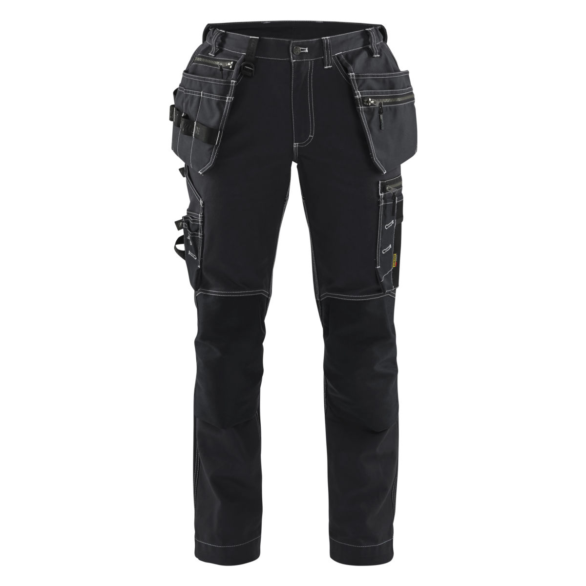 Damen Handwerker Arbeitshose mit Stretch Schwarz D23, schwarz