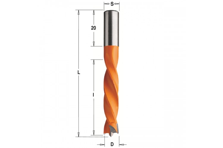 Глухие свёрла L=67 S=Ø8x20