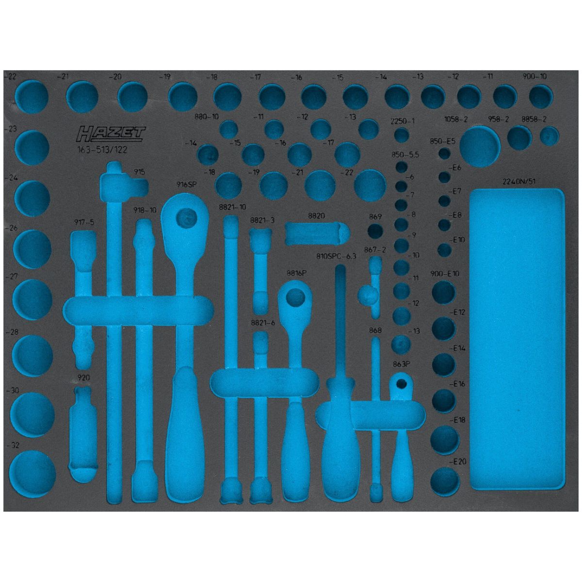 2-Komponenten Weichschaumeinlage ∙ L x B: 519 mm x 392 mm