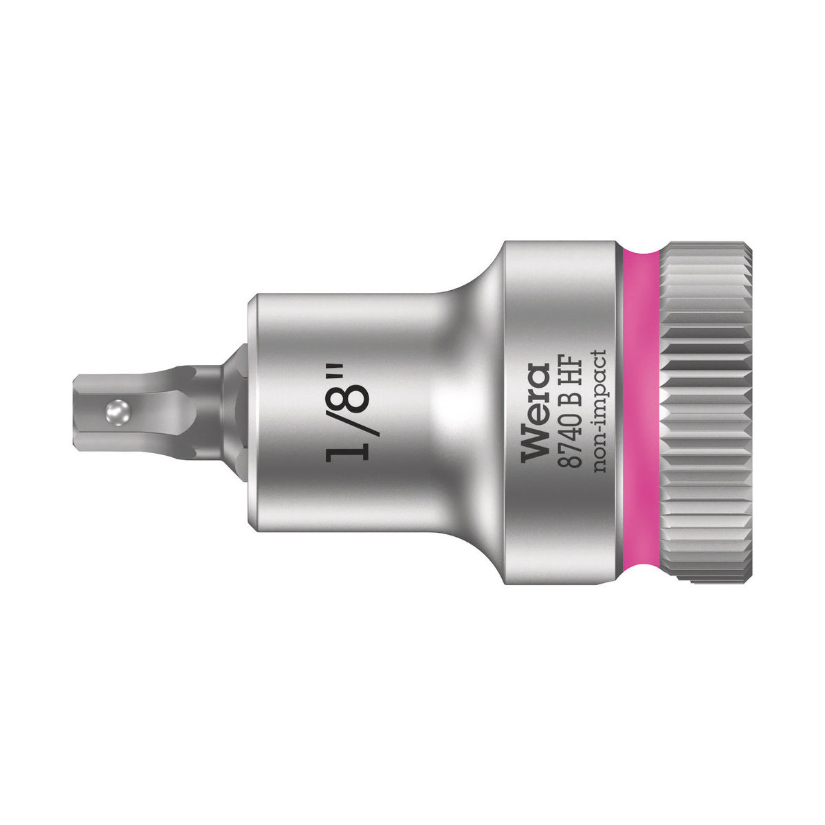 8740 B HF Zyklop Bitnuss mit 3/8″-Antrieb, mit Haltefunktion für Innensechskantschrauben, 1/8″ x 35 mm