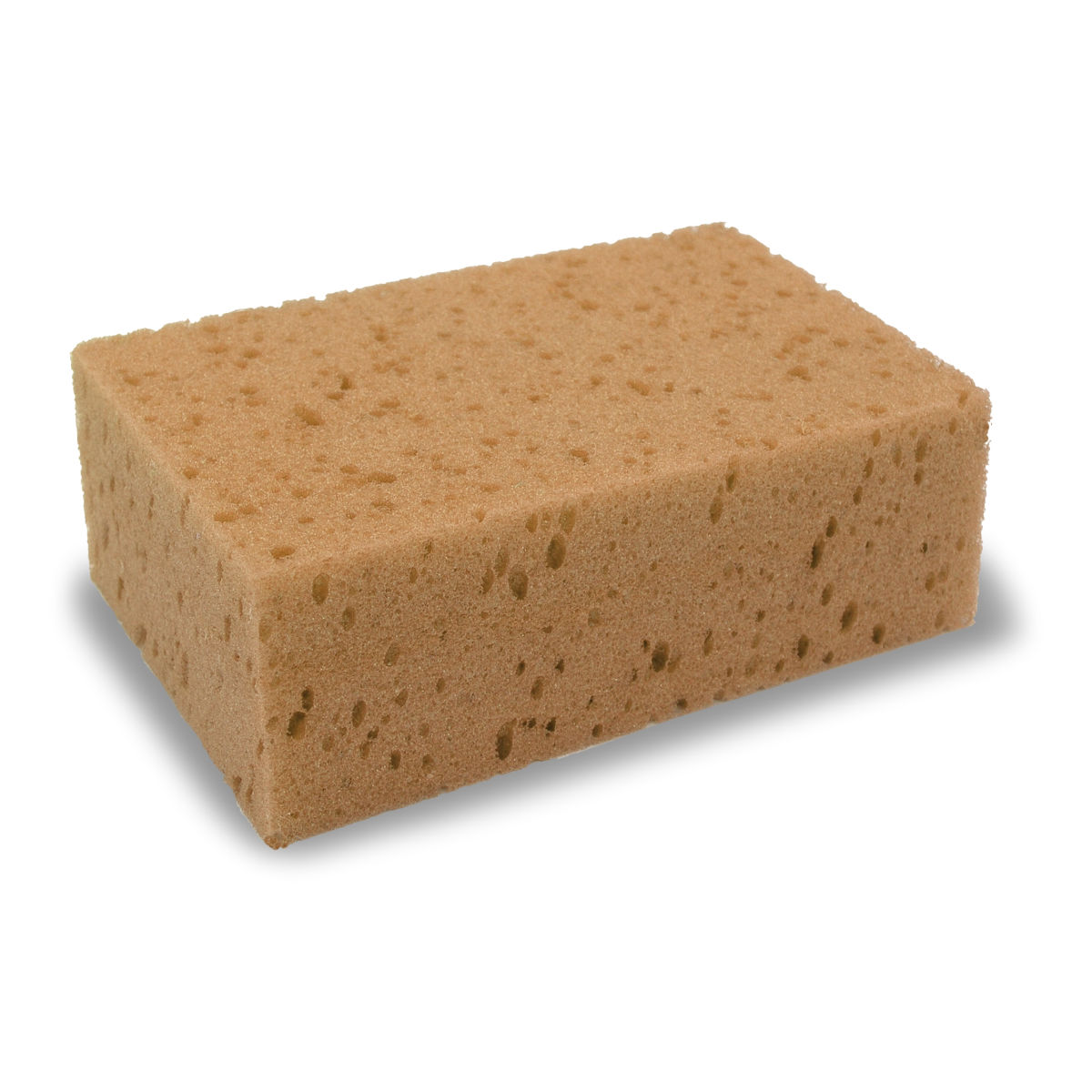 Abwaschschwamm beige. Zum Reinigen von Schmutz bei Renovierungsarbeiten. Synthetik. Abmessung 150x100x50 mm