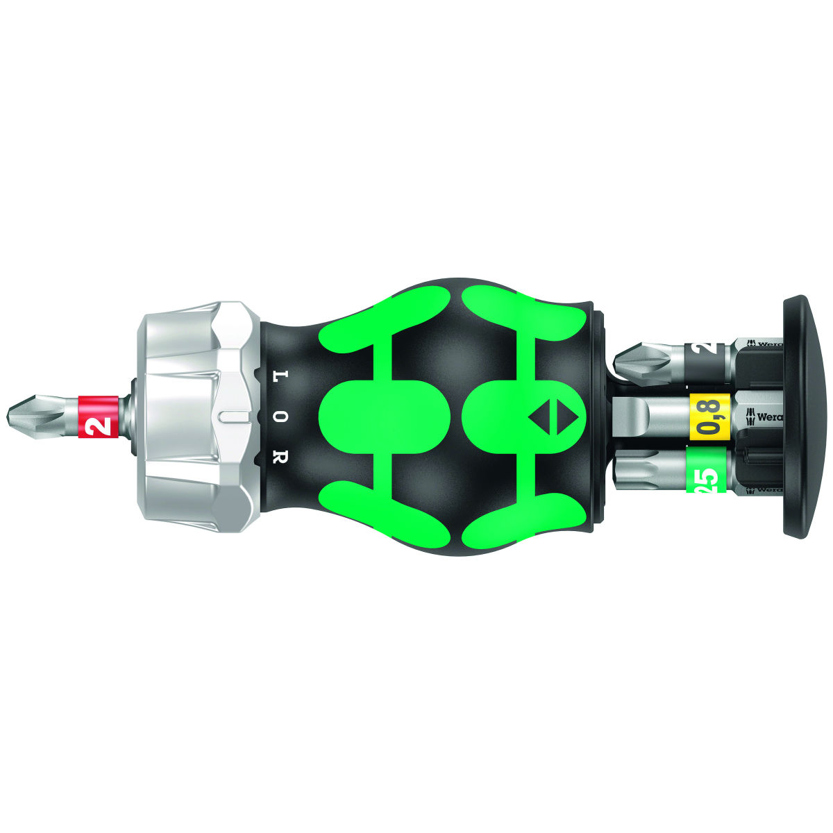 Magazin-Schraubendreherhalter mit 1/4 Zoll Bits mit Ratsche und Magnet, Typ: 2
