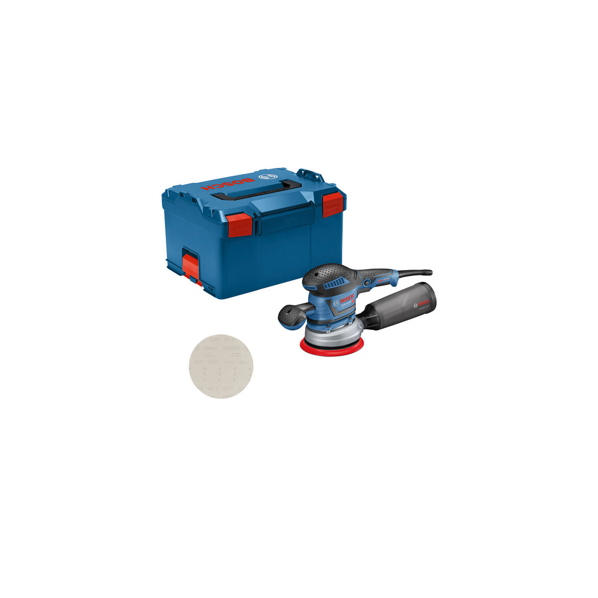 Exzenterschleifer GEX 40-150 mit 1 x Schleifblatt M480 und L-BOXX