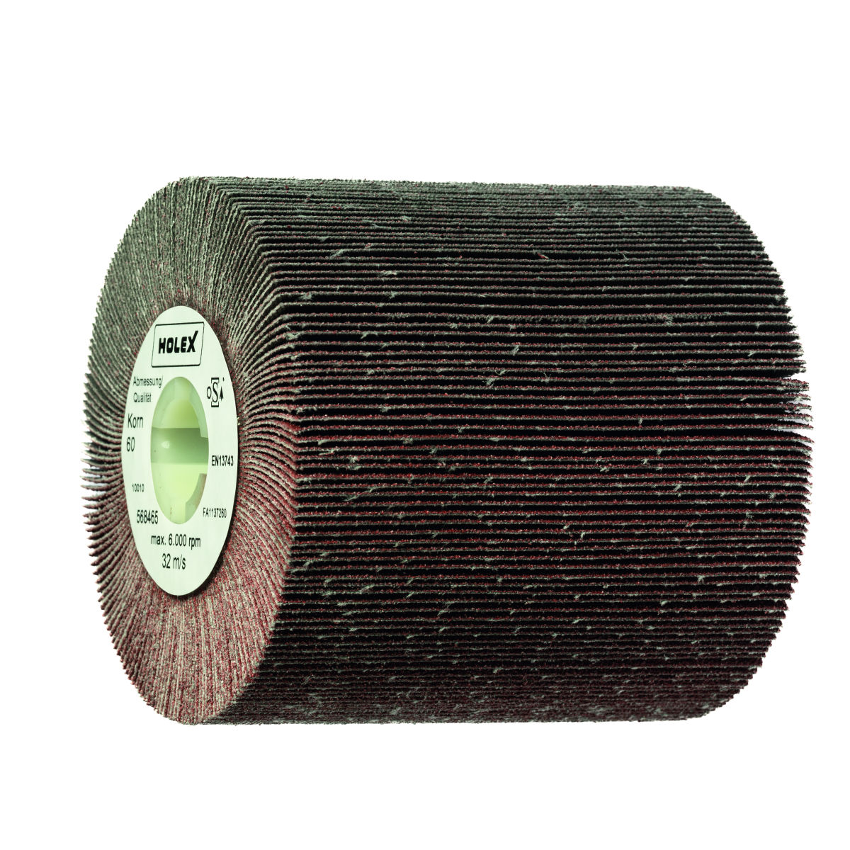 Fächerschleifwalze Gewebe (A), ⌀ 100×50 mm, Körnung: 60