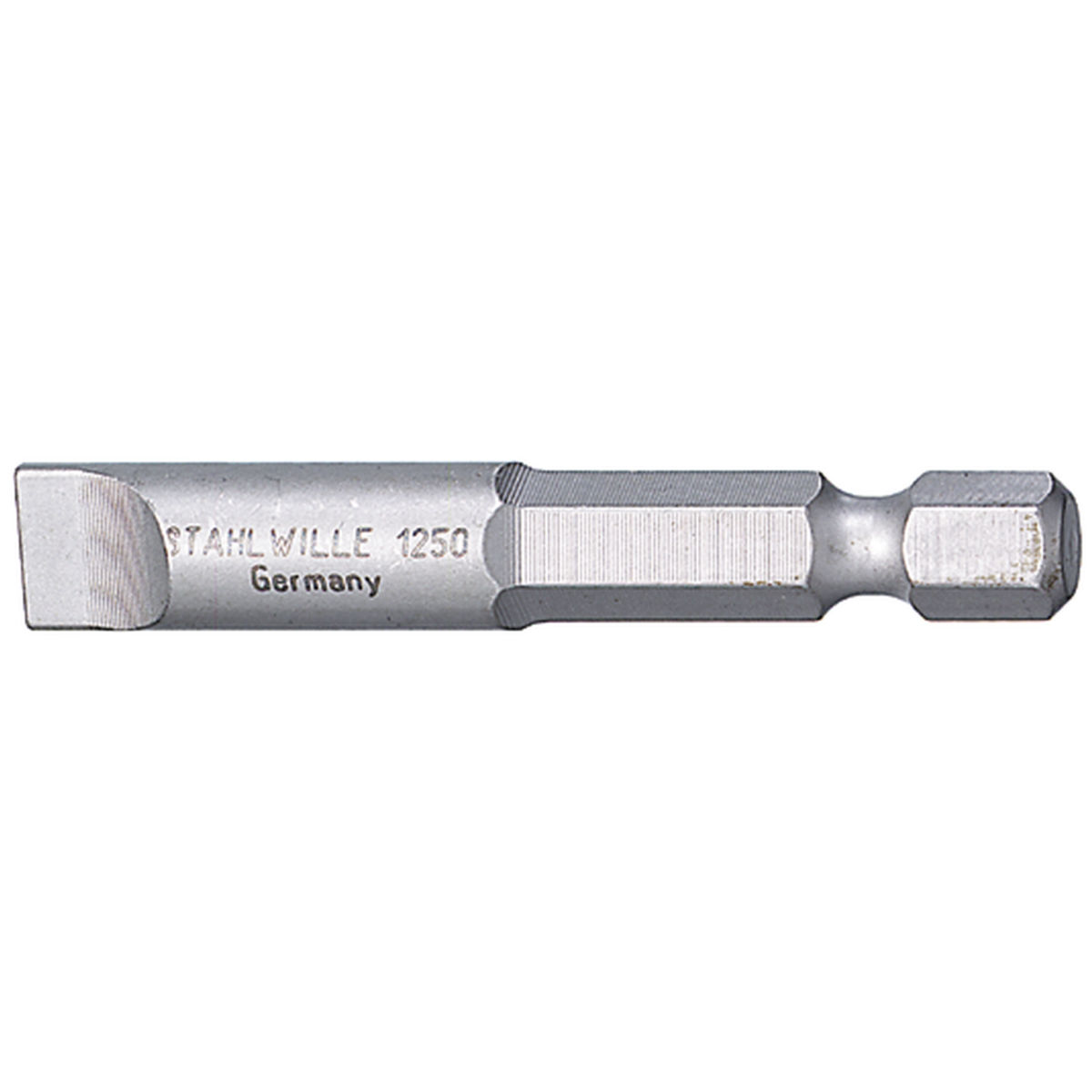 Bit-Schraubendrehereinsatz 0,6 x 3,5mm 6kant E 6,3 L.50mm