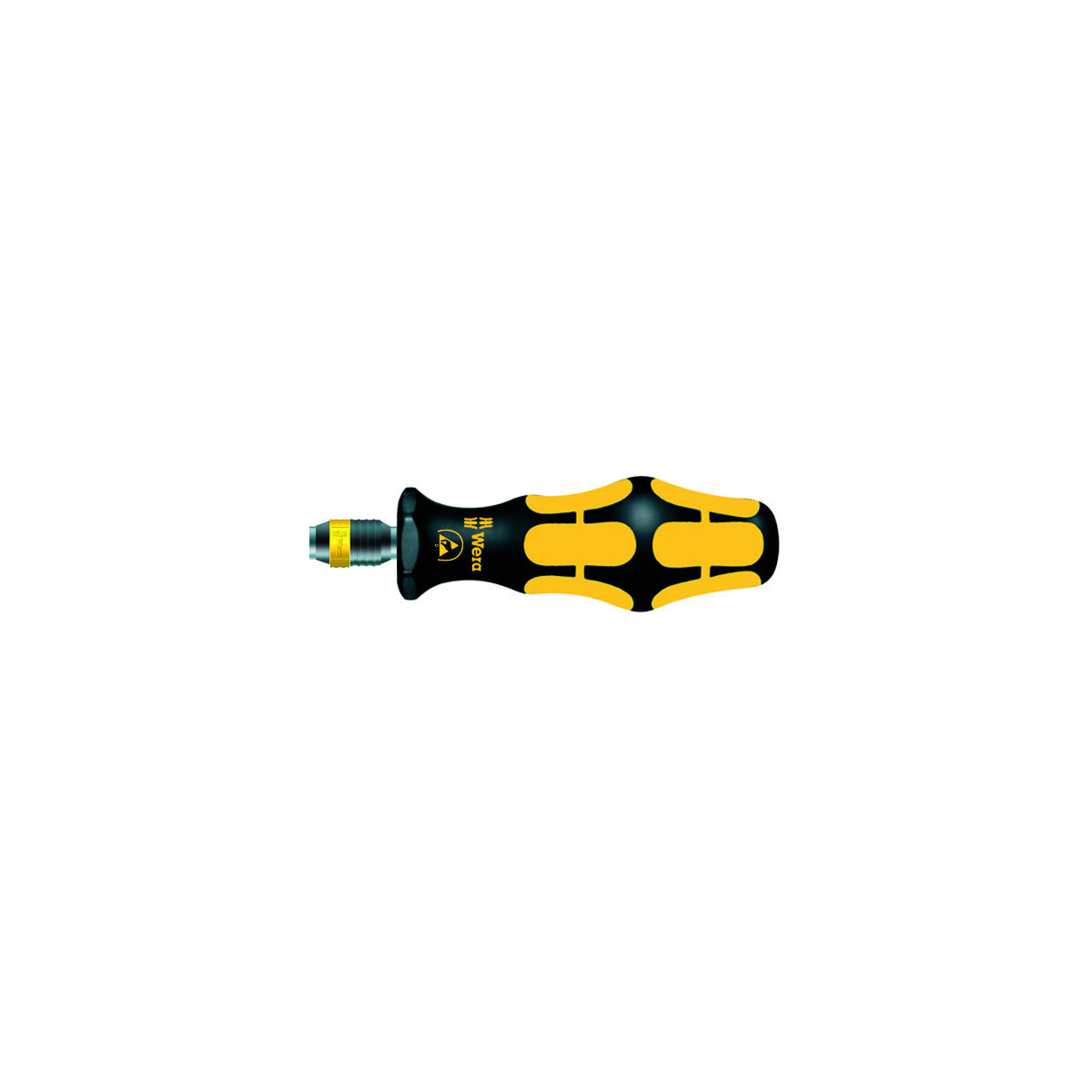 Kraftform-Schraubendreherhalter für 1/4 Zoll Bits C 6,3 und E 6,3 mit Schnellwechselfutter, ESD, Sechskant-Aufnahme: 6,3mm