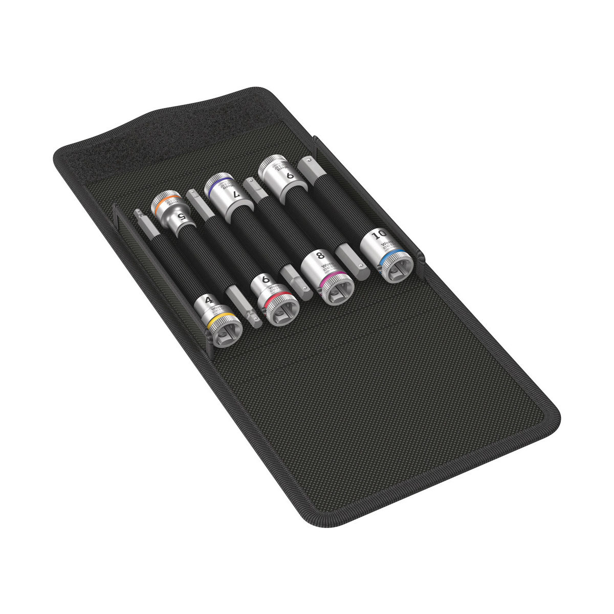 8740 B HF 1 Zyklop Bitnuss-Satz, mit 3/8″-Antrieb, mit Haltefunktion für Innensechskantschrauben, 7-teilig