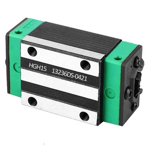 Каретка лінійна HGH15CAZ0H K.D. для напрямних HGR15 — блок ЧПУ (аналог HIWIN HG15)