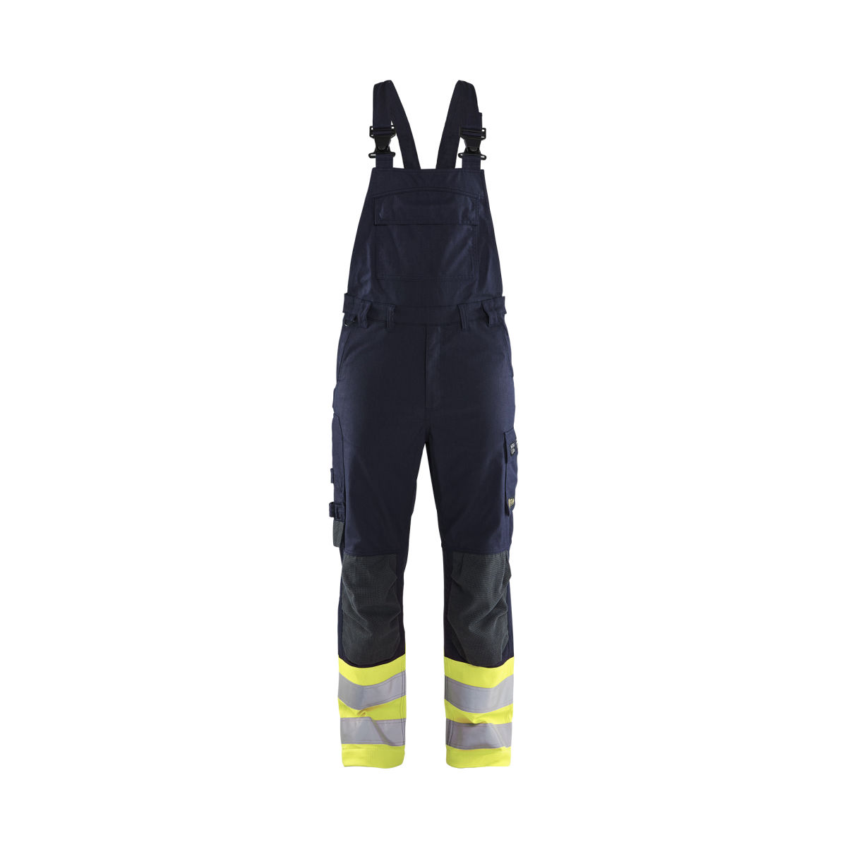 Multinorm Latzhose Inhärent Marineblau/ High Vis Gelb D96, marineblau / high vis gelb
