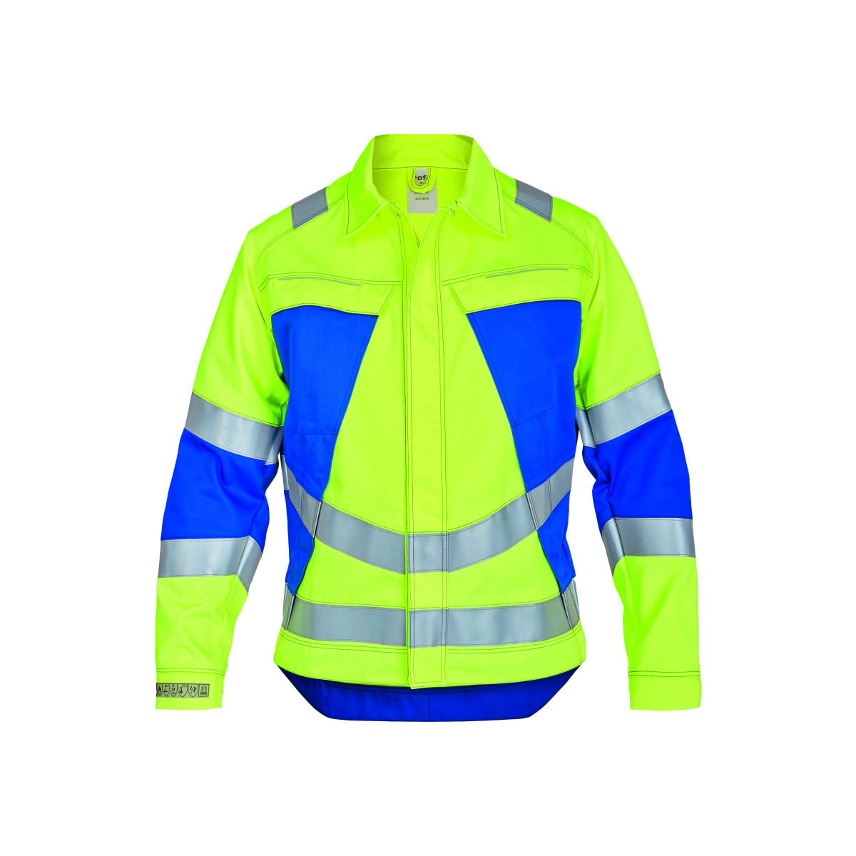 Multinorm-Jacke VIS-LINE, gelb / kornblau, Konfektionsgröße DE: 48