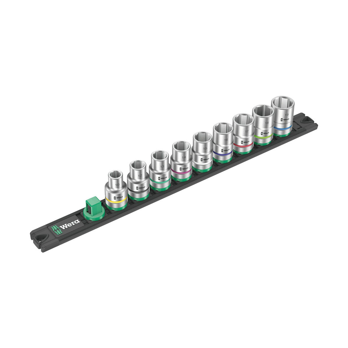 Nuss-Magnetleiste C 4 Zyklop Steckschlüsseleinsatz-Satz, 1/2″-Antrieb, 9-teilig
