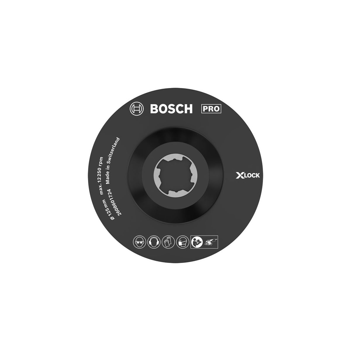 X-LOCK SCM Stützteller mit Mittelstift, 125 mm