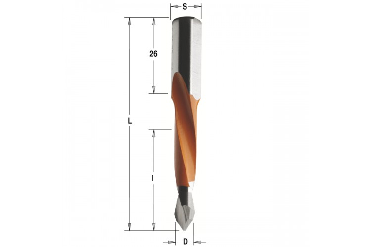 Сквозные свёрла L=77 S=Ø10x26