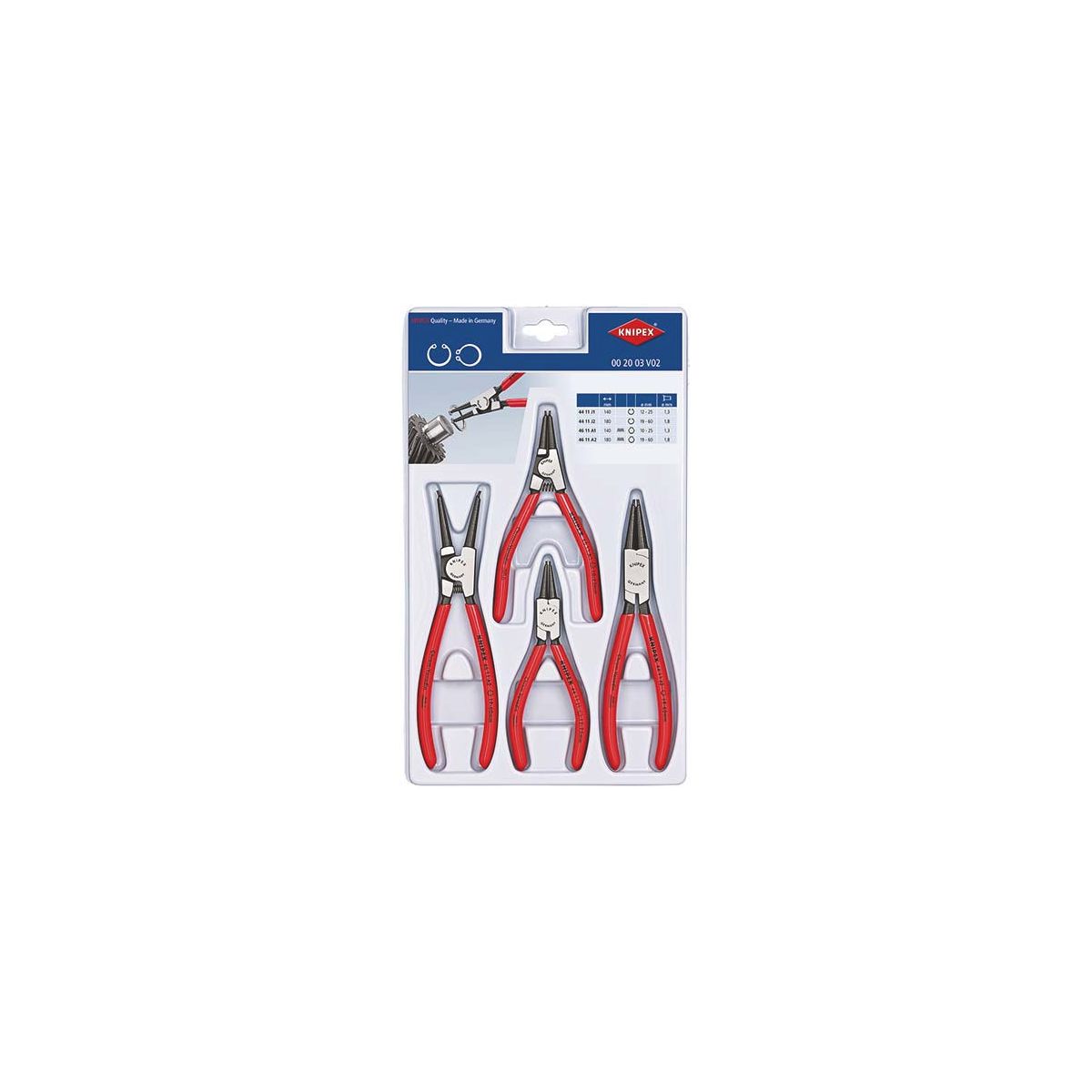 Sicherungsringzangen-Set (SB-Karte/Blister)