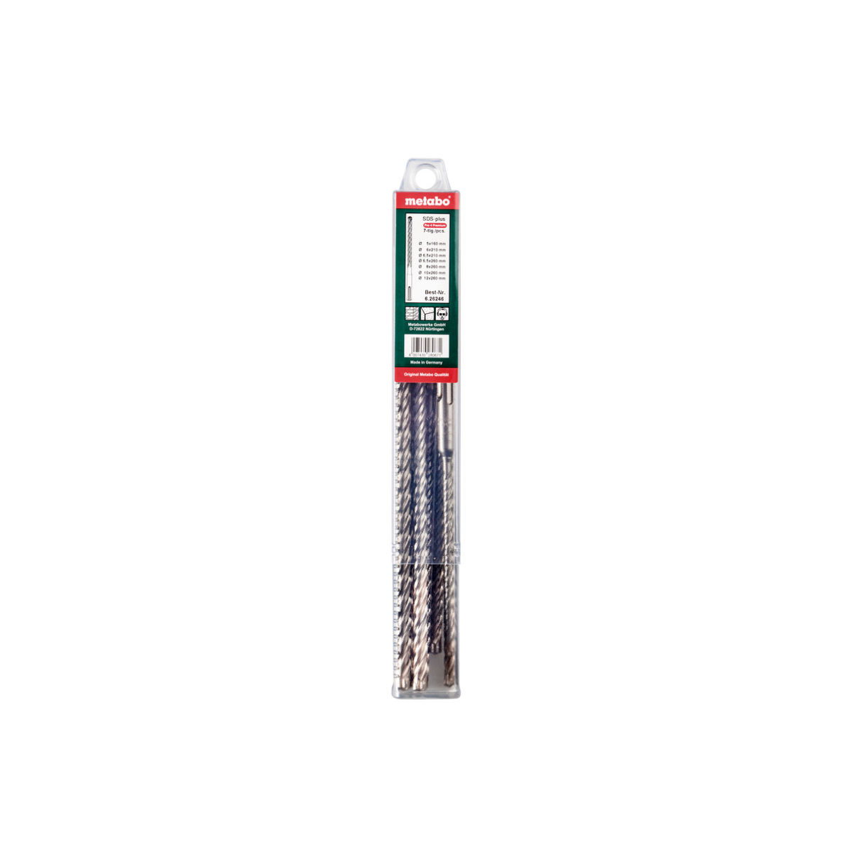 SDS-plus P4P-Bohrersatz 7-teilig