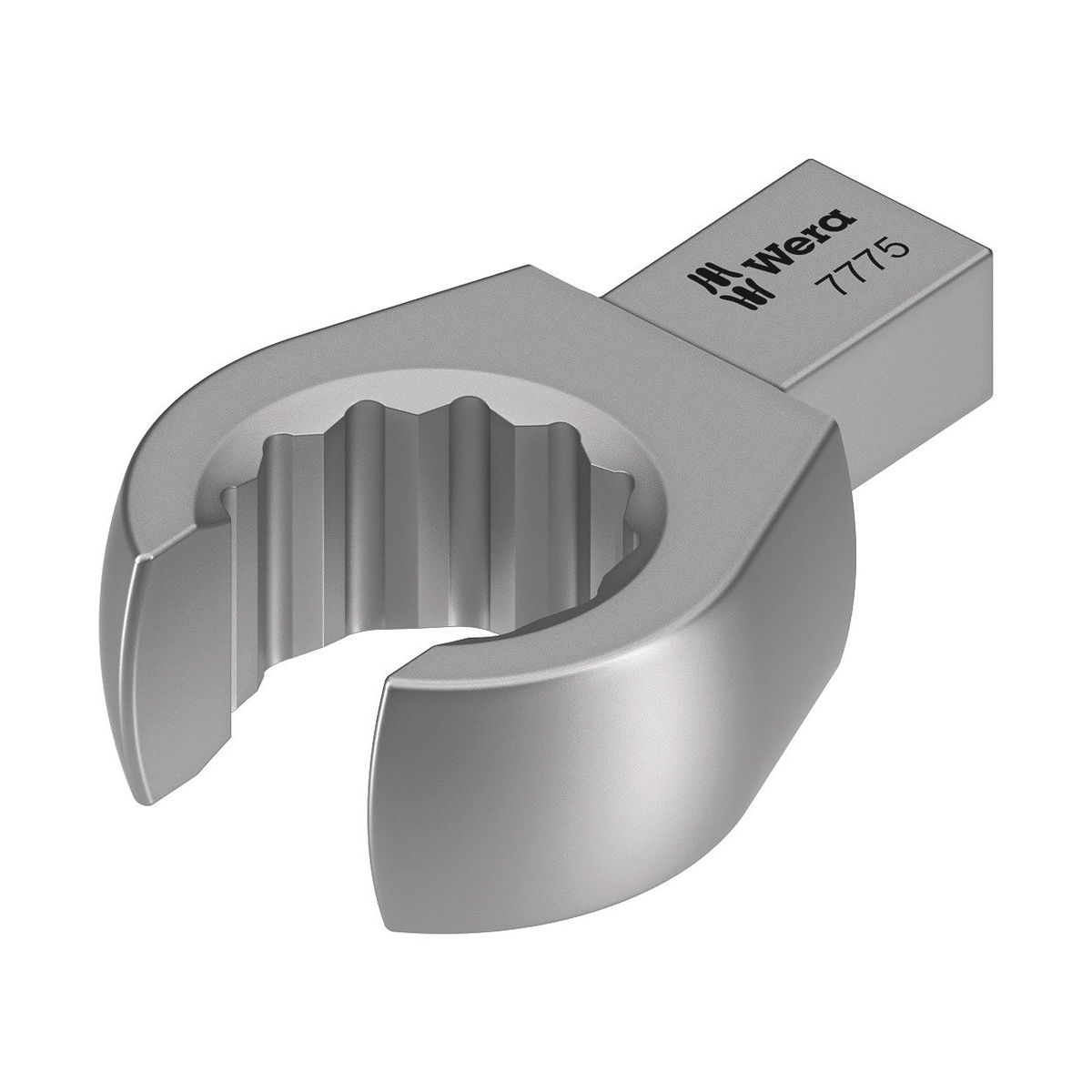 7775 Einsteck-Ringschlüssel, offen, 9x12 mm, 9x12 x 18 x 49 mm