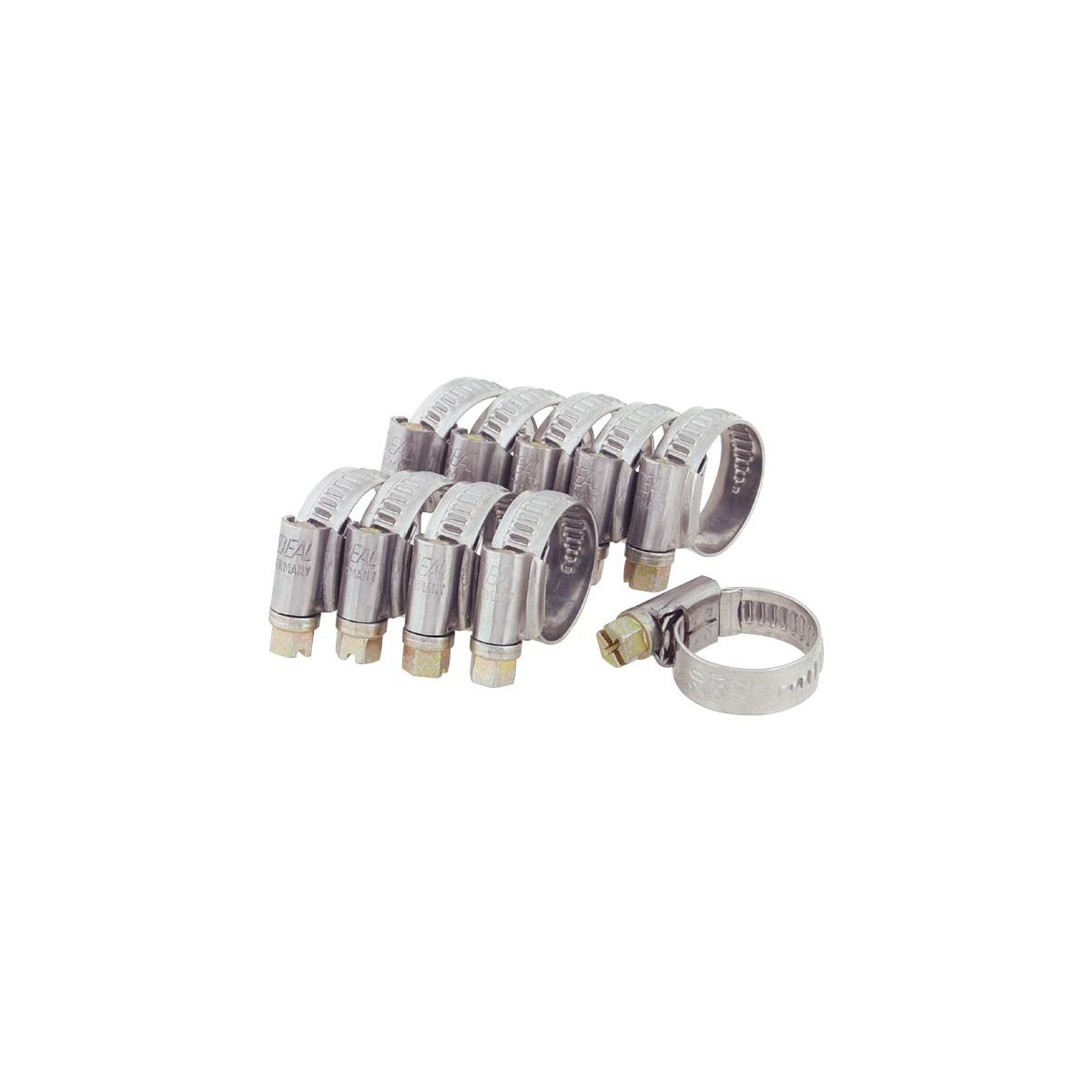 Schlauchklemmen-Set 10-teilig, Spannbereich Schlauch Außen-⌀: 10-16mm